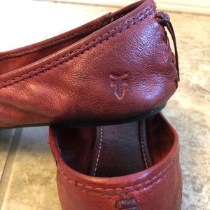 Frye Regina Ballet Flat - Red - 10M